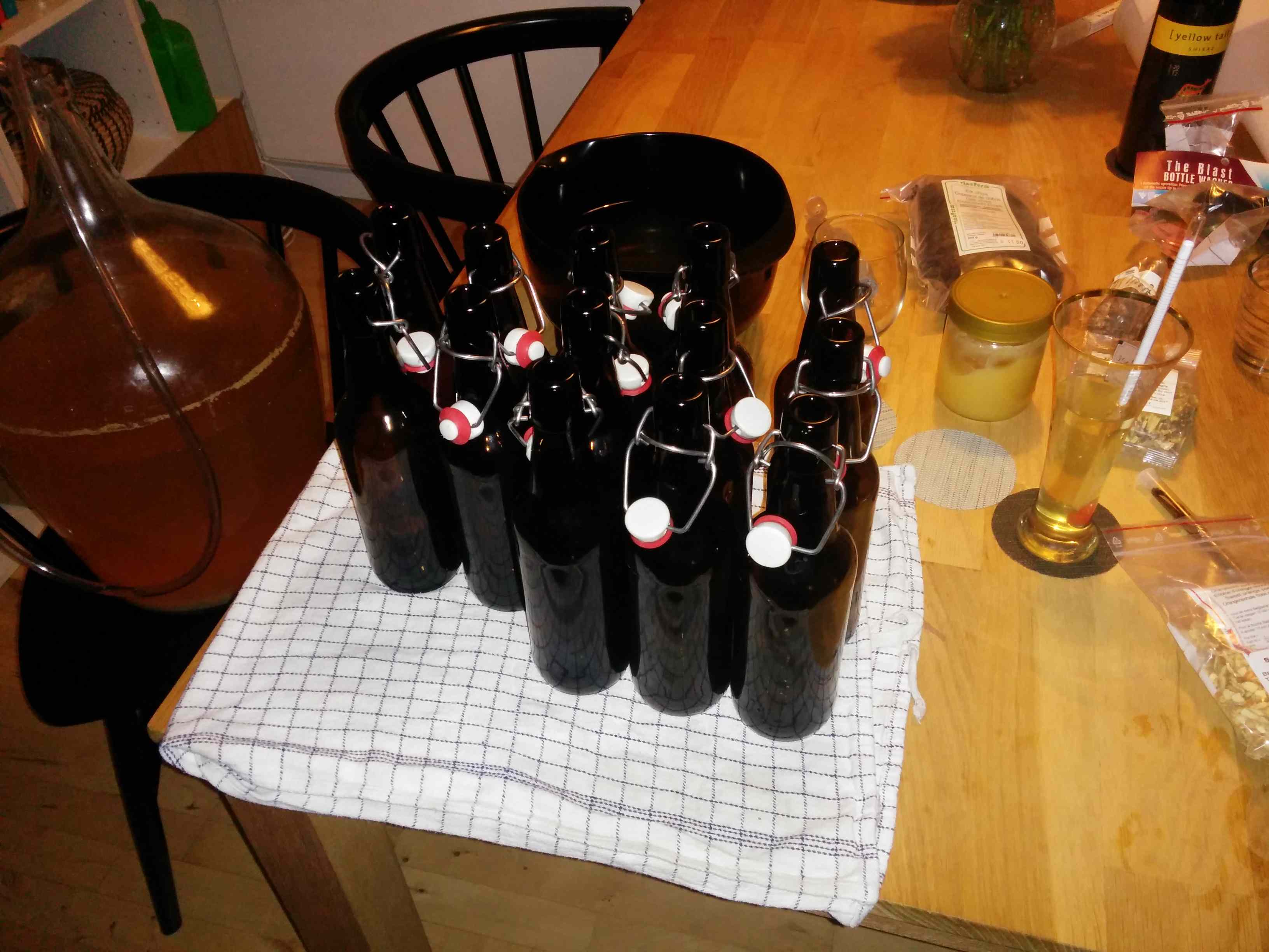 Rensede flasker